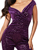 Paarse glitter jumpsuit - 2026132