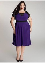 Paarse Cocktailjurk 12423