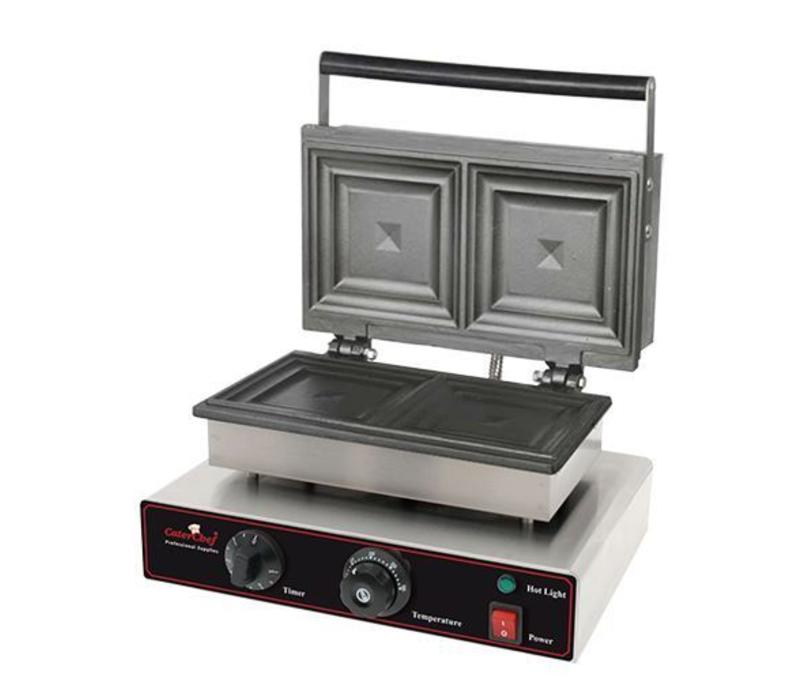 Appareil Croque Monsieur Professionnel Inox Avec Horloge 34x39x