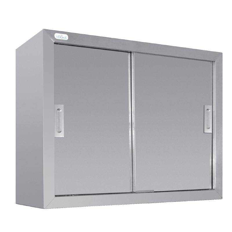 CHRselect Armoire Murale Inox 2 Portes Coulissantes 300(p)x900(l