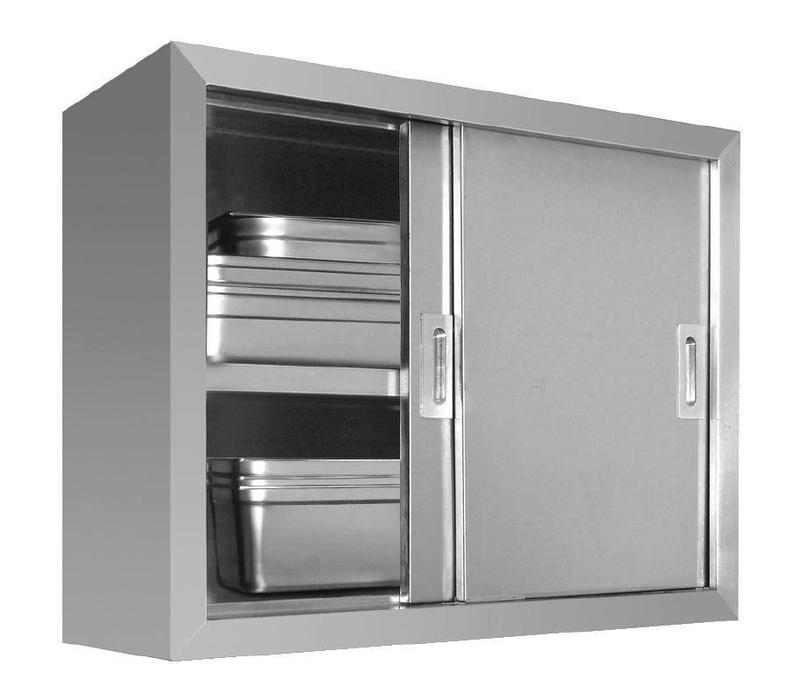 CHRselect Armoire Murale Inox 2 Portes Coulissantes 300(p)x900(l