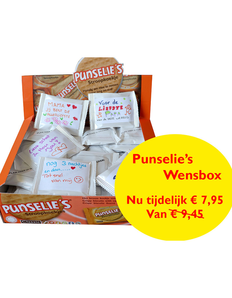 Wishbox 54 pcs packed in blanco wrap and 54 blanco stickers