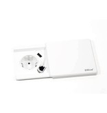 EVOLINE Evoline Square 80 1xstroom 1x USB charger WIT