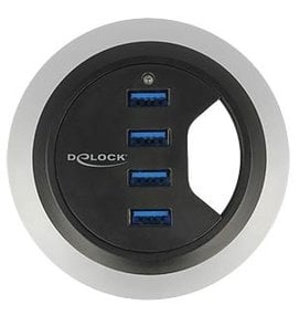 Multi Meubel DELOCK 62868: USB 3.0 Desk HUB 4-port, 60/80mm - Collectie