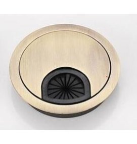 Multi Meubel Kabeldoorvoerdop Rond 80 mm METAAL Messing - Collectie