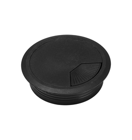 Multi Meubel Kabeldoorvoer dop Kunststof ZWART  Rond 50 mm.
