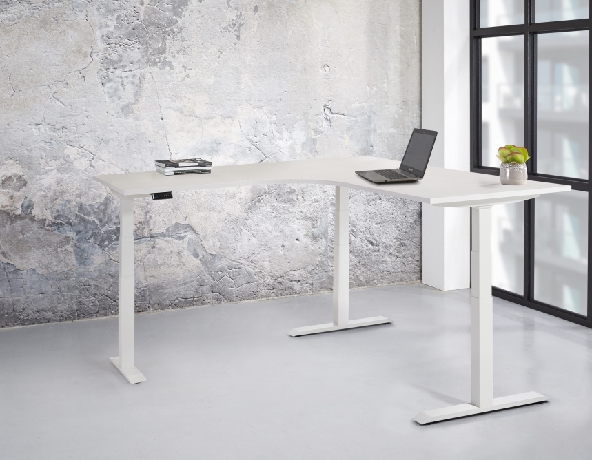 Multi Meubel TT03 Elektrische WING ( hoekbureau ) zit/sta werkplek (van 65 tot 130 cm.)
