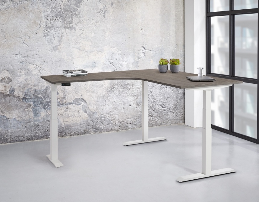 Multi Meubel TT03 Elektrische WING ( hoekbureau ) zit/sta werkplek (van 65 tot 130 cm.)