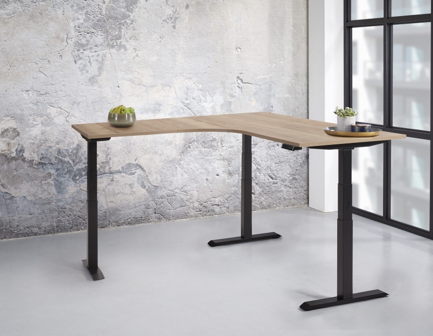Multi Meubel TT03 Elektrische WING ( hoekbureau ) zit/sta werkplek (van 65 tot 130 cm.)
