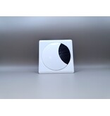 Multi Meubel Kabeldoorvoer metaal vierkant WIT gelakt