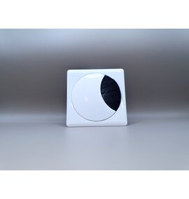 Multi Meubel Kabeldoorvoer metaal vierkant WIT gelakt - Multi Meubel