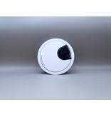 Multi Meubel Kabeldoorvoer metaal Ø 80mm wit gelakt. Open/Close