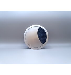 Multi Meubel Kabeldoorvoer RVS Kabeldoorvoer ROND 80 mm 2 delig in RVS Multi Meubel Kabeldoorvoer RVS Kabeldoorvoer ROND 80 mm 2 delig in RVS - Metalen kabeldoorvoerdoppen