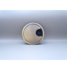 Multi Meubel Kabeldoorvoerdop Rond 80 mm METAAL Messing - Multi Meubel