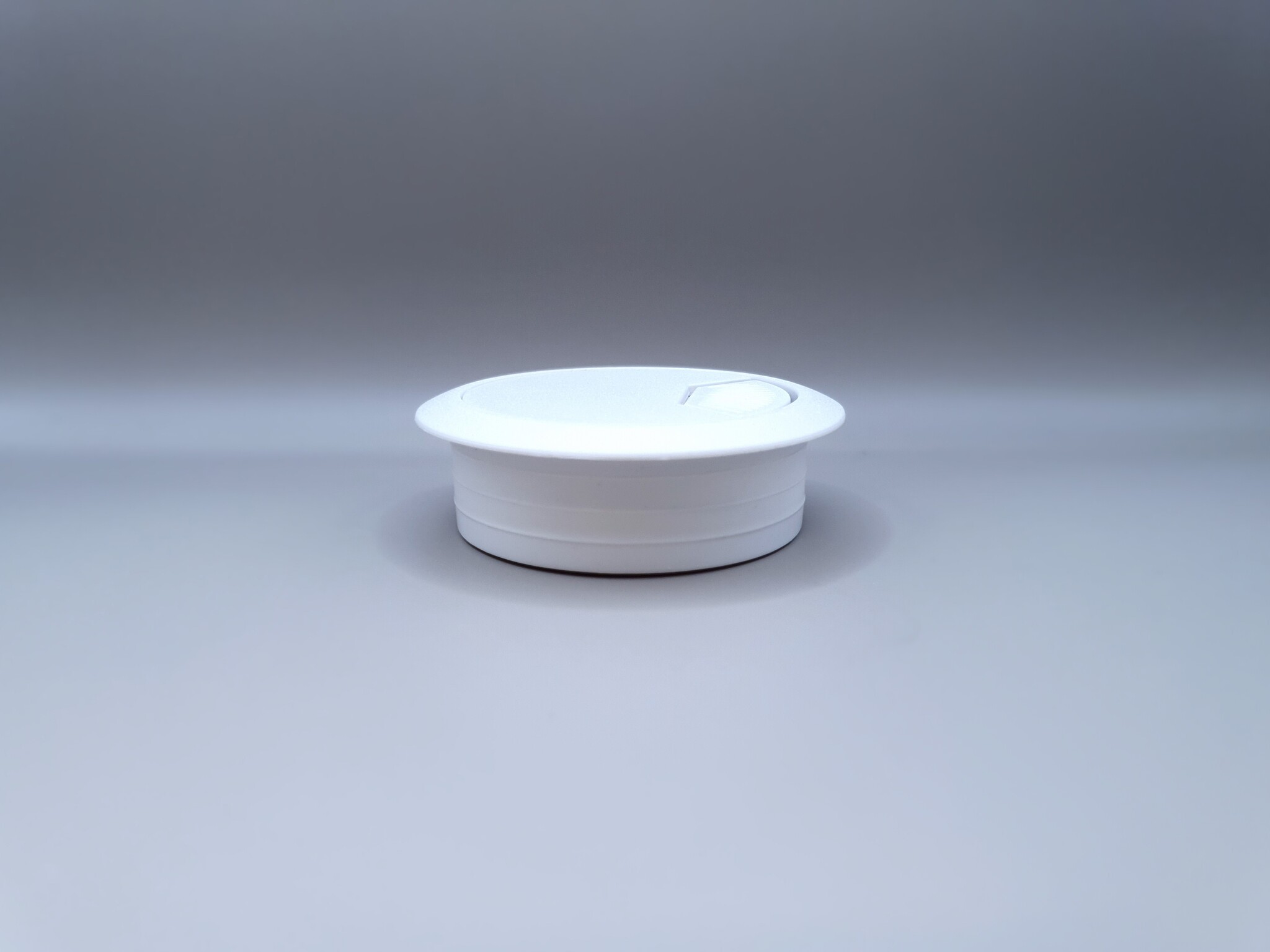 Multi Meubel Kabeldoorvoer dop Kunststof WIT  Rond 50 mm.