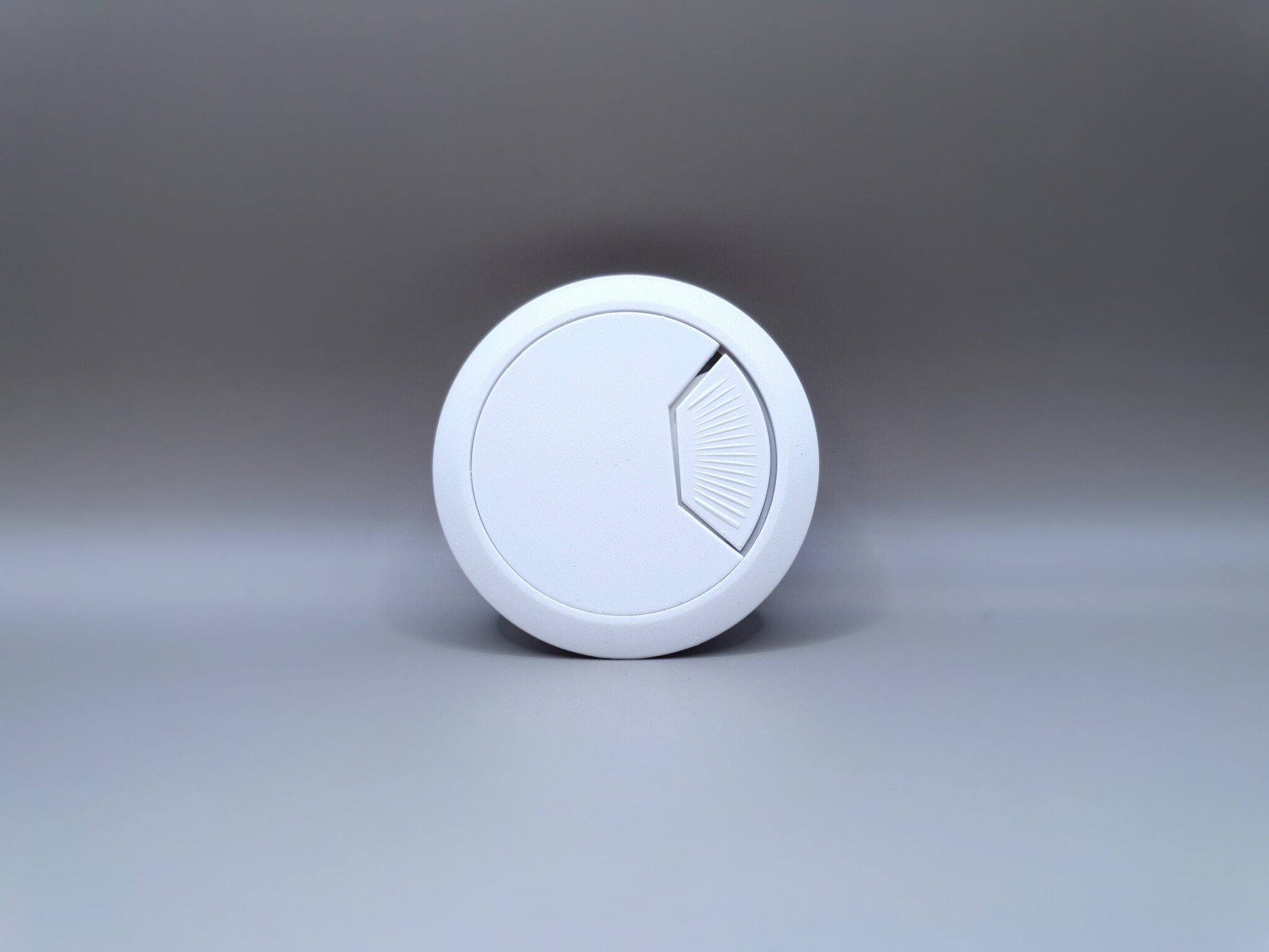 Multi Meubel Kabeldoorvoer dop Kunststof WIT  Rond 50 mm.