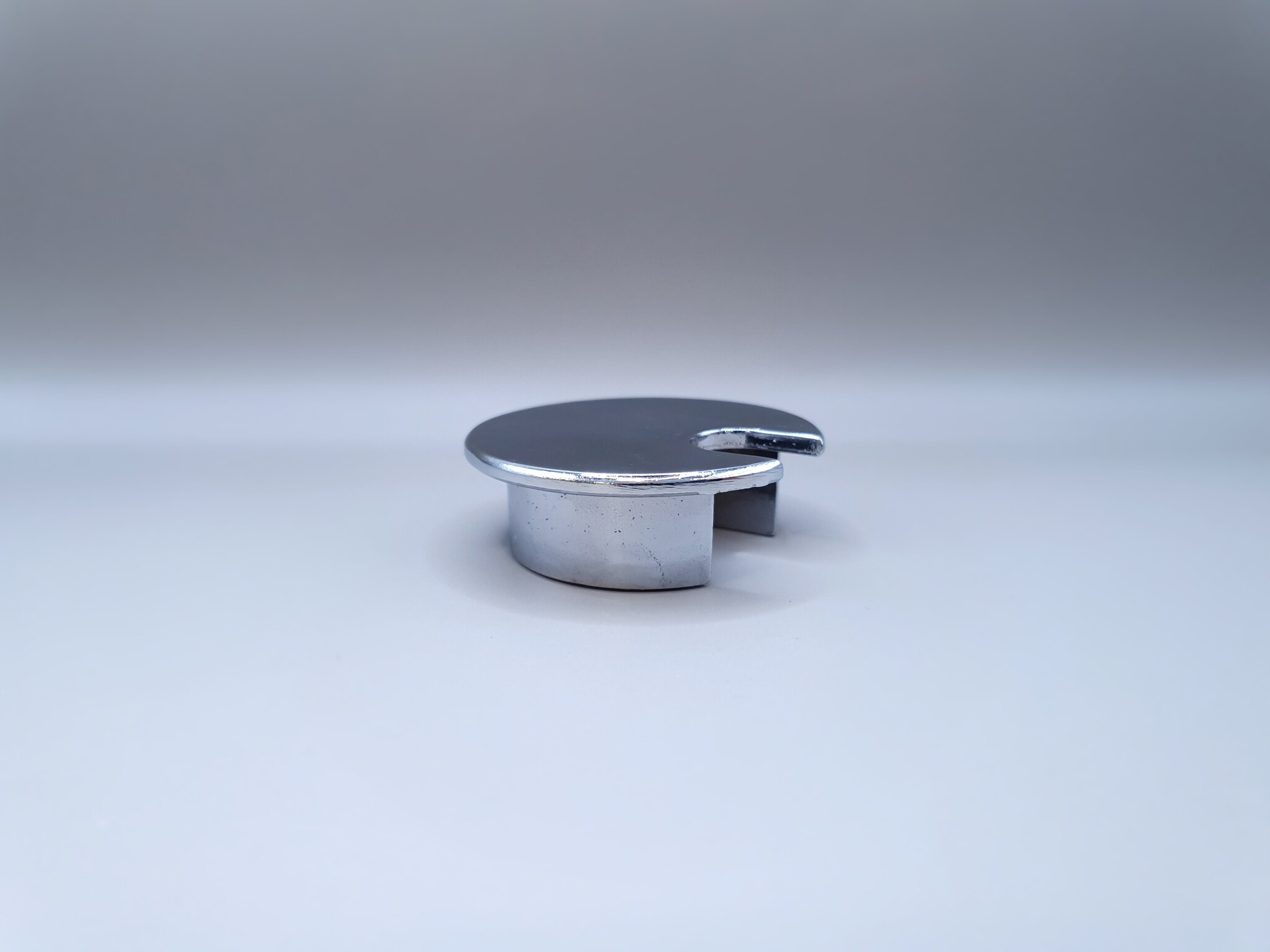 Multi Meubel Kabeldoorvoerdop Rond 35mm METAAL  GLANS CHROOM