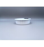 Multi Meubel Kabeldoorvoer metaal Ø 80mm wit gelakt. Open/Close