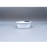 Multi Meubel Kabeldoorvoer metaal Ø 60mm wit gelakt. Open/Close