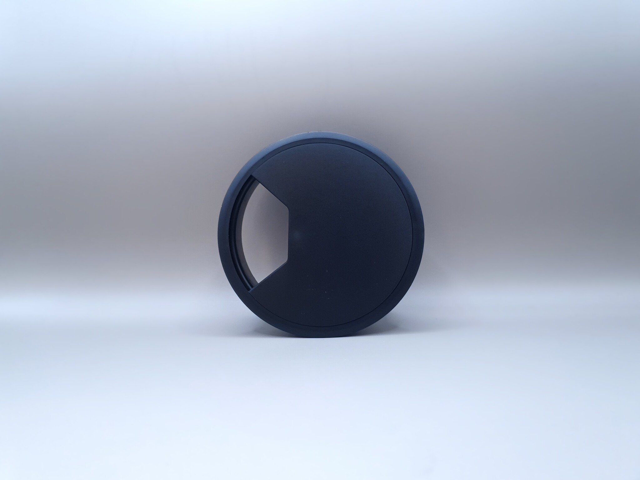 Multi Meubel Kabeldoorvoer dop Kunststof ZWART Rond 80