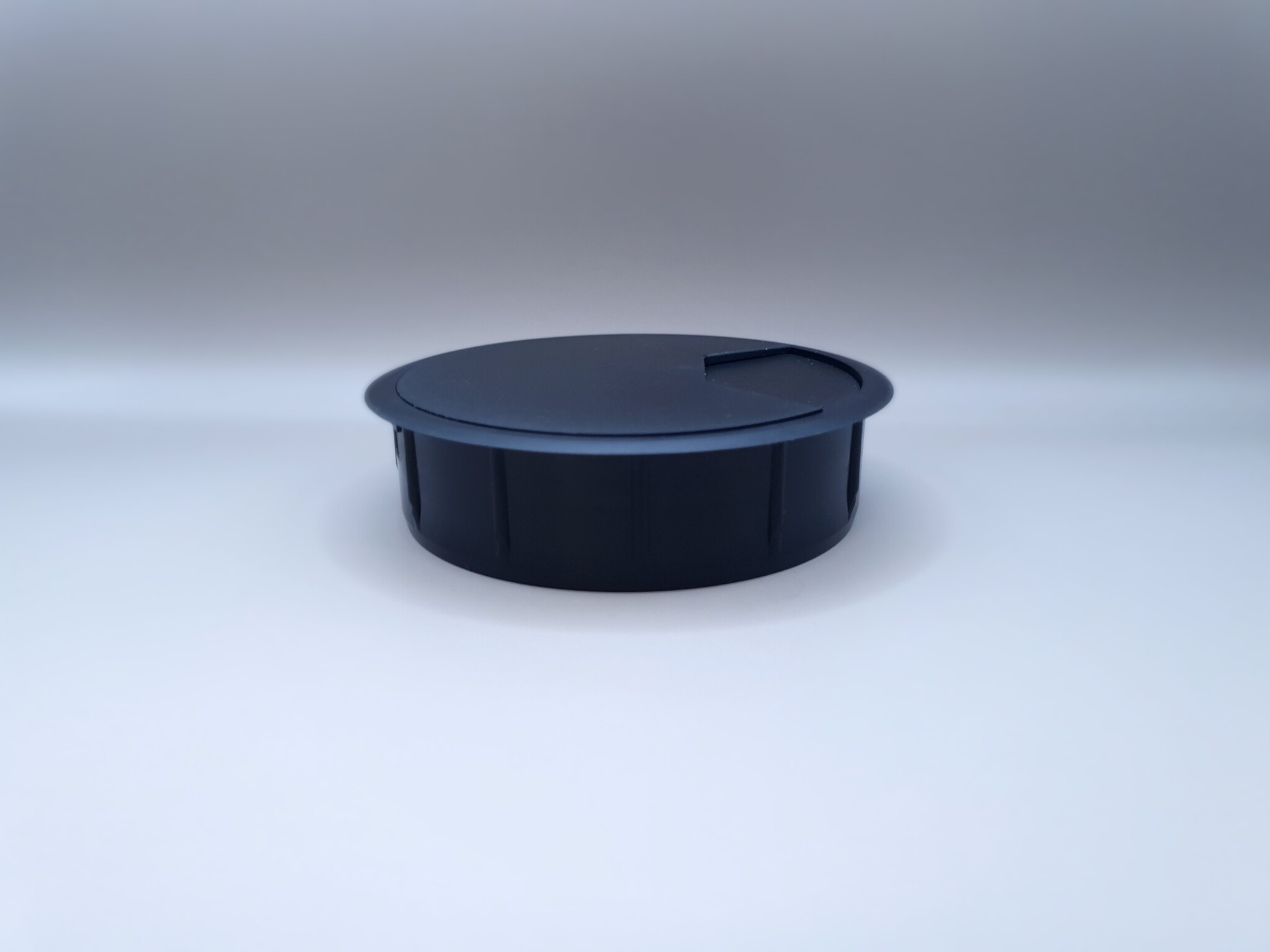 Multi Meubel Kabeldoorvoer dop Kunststof ZWART Rond 80