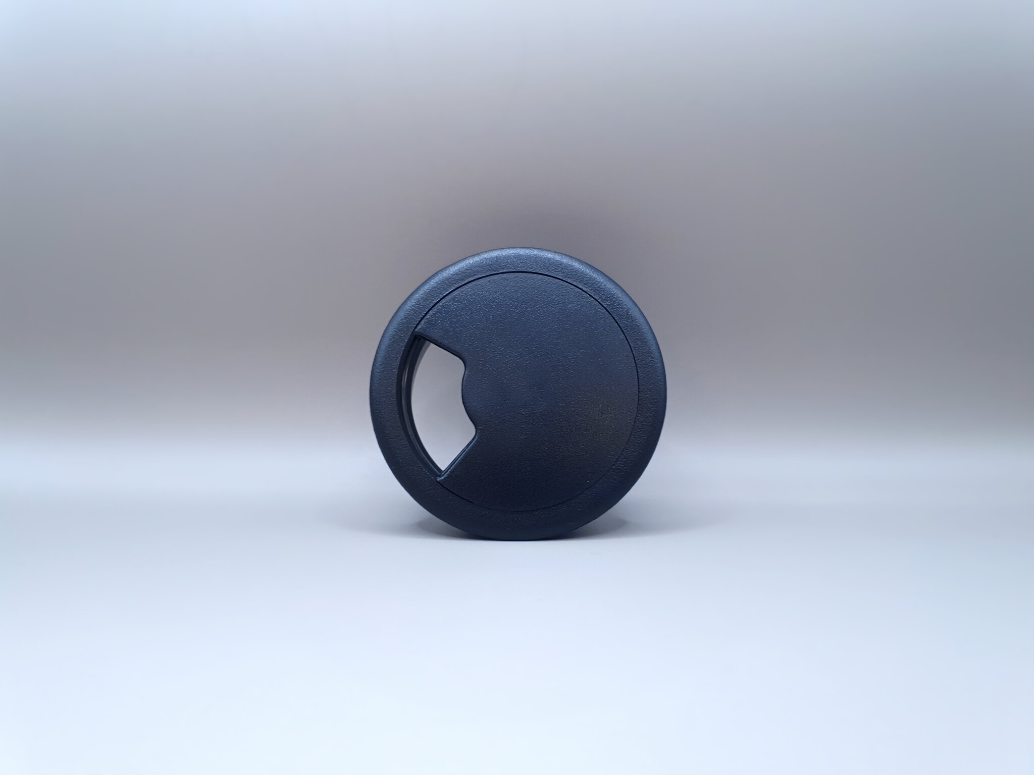 Multi Meubel Kabeldoorvoer dop Kunststof ZWART Rond 60