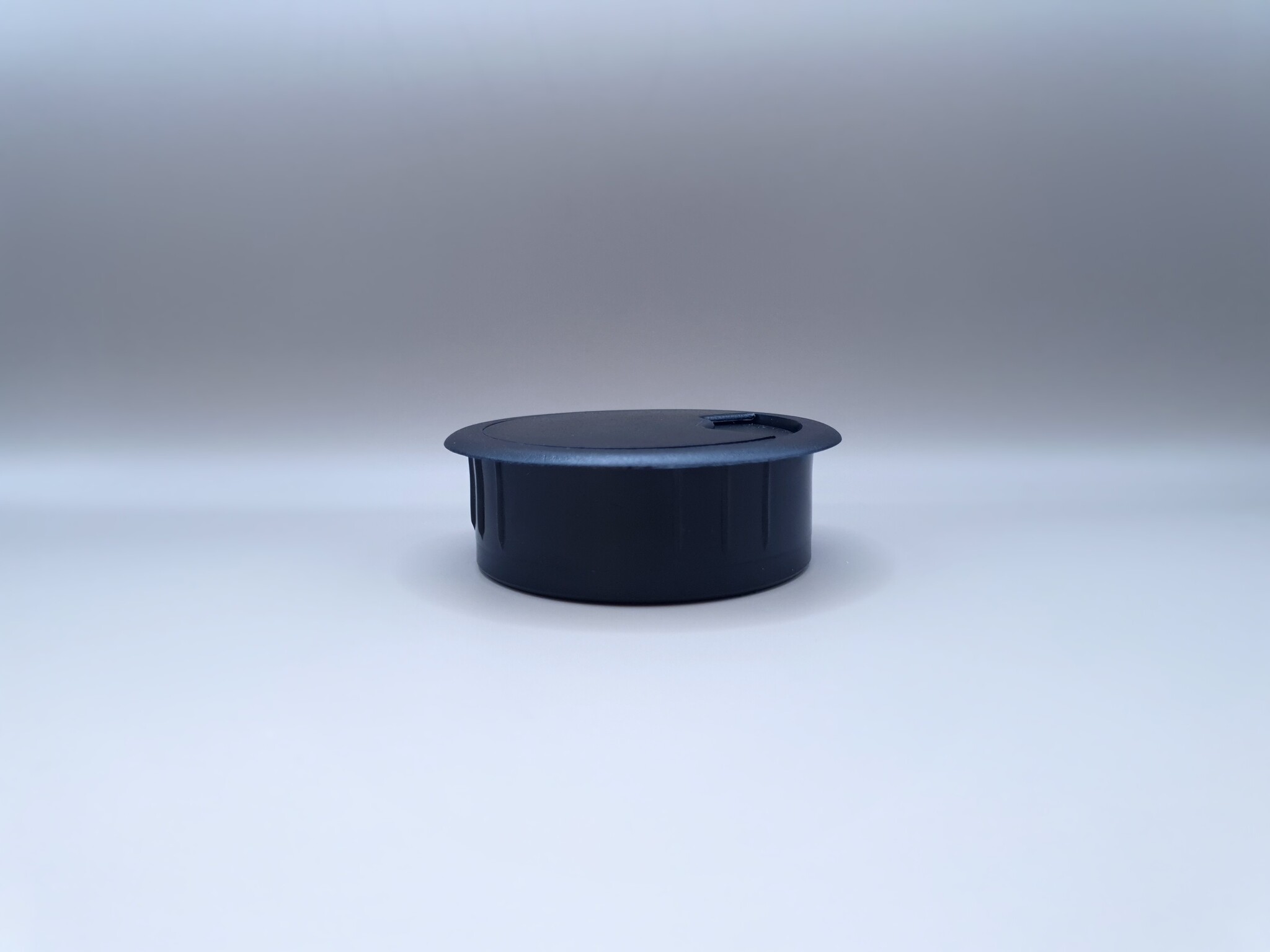 Multi Meubel Kabeldoorvoer dop Kunststof ZWART Rond 60