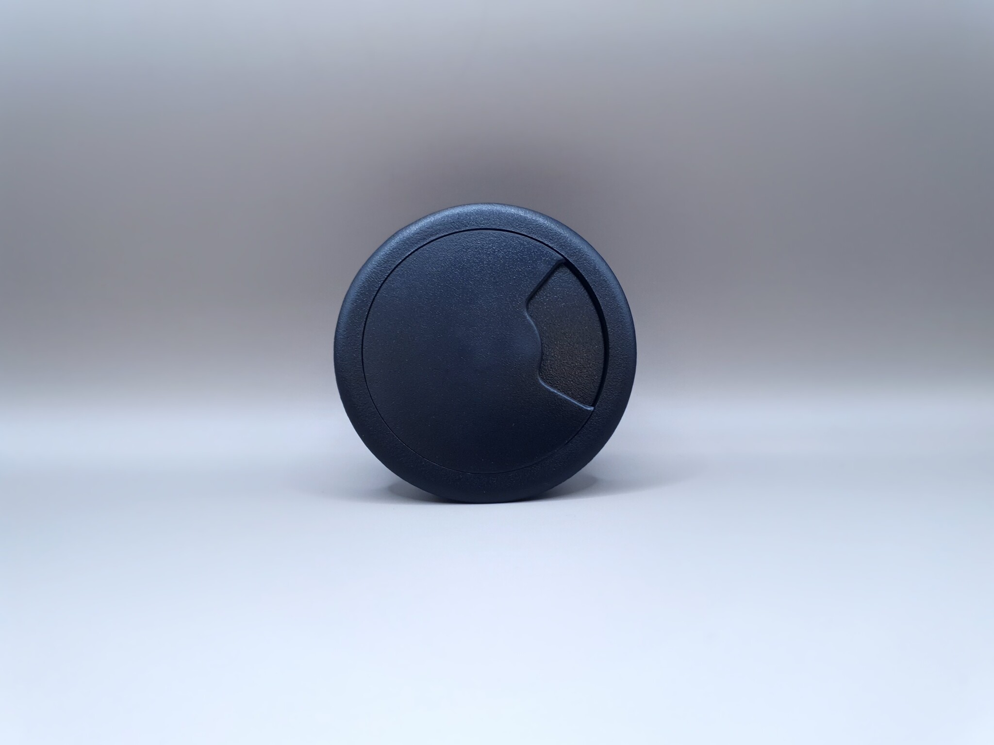 Multi Meubel Kabeldoorvoer dop Kunststof ZWART Rond 60