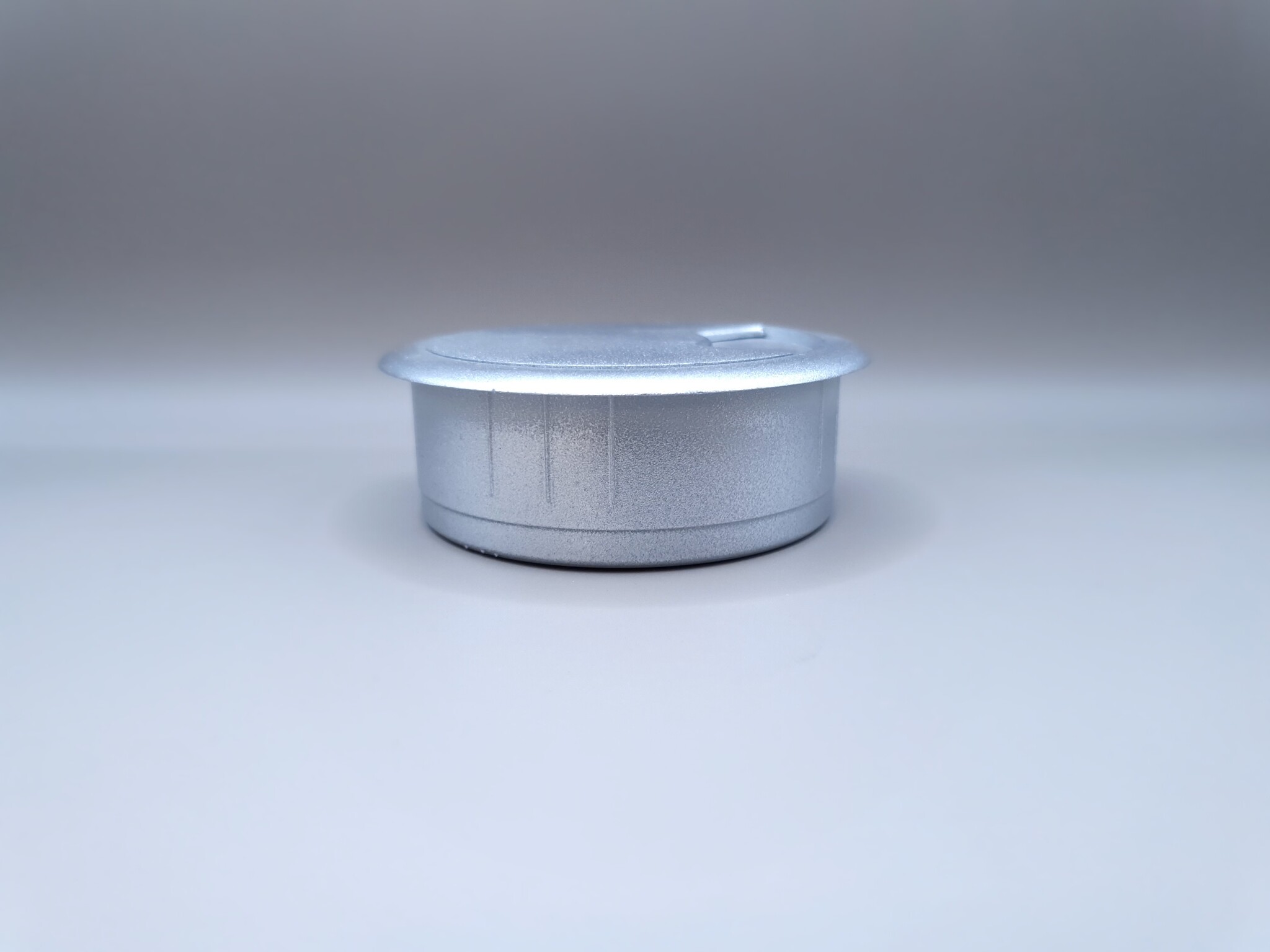 Multi Meubel Kabeldoorvoer dop Kunststof ZILVER Rond 60