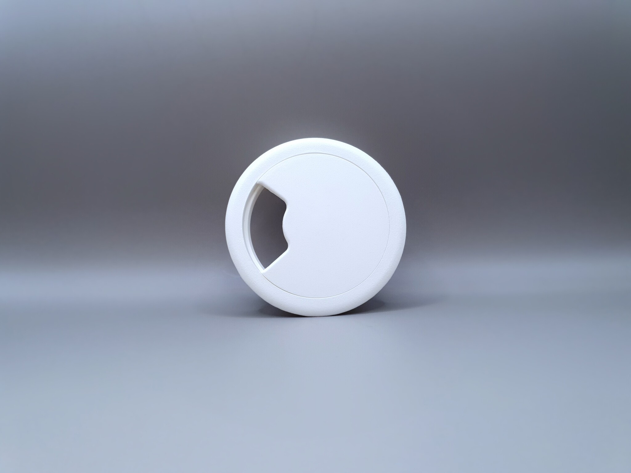 Multi Meubel Kabeldoorvoer dop Kunststof WIT Rond 60