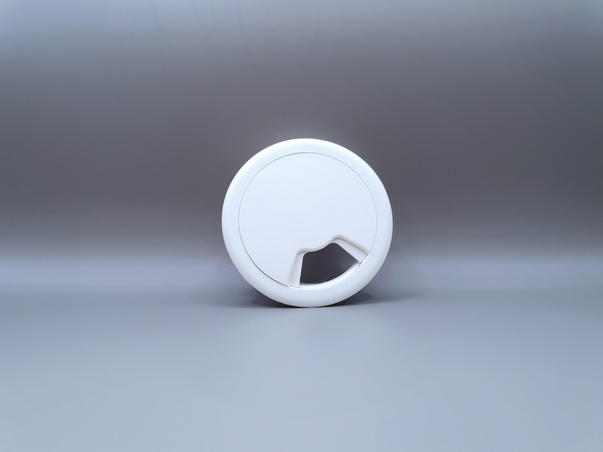 Multi Meubel Kabeldoorvoer dop Kunststof WIT Rond 60