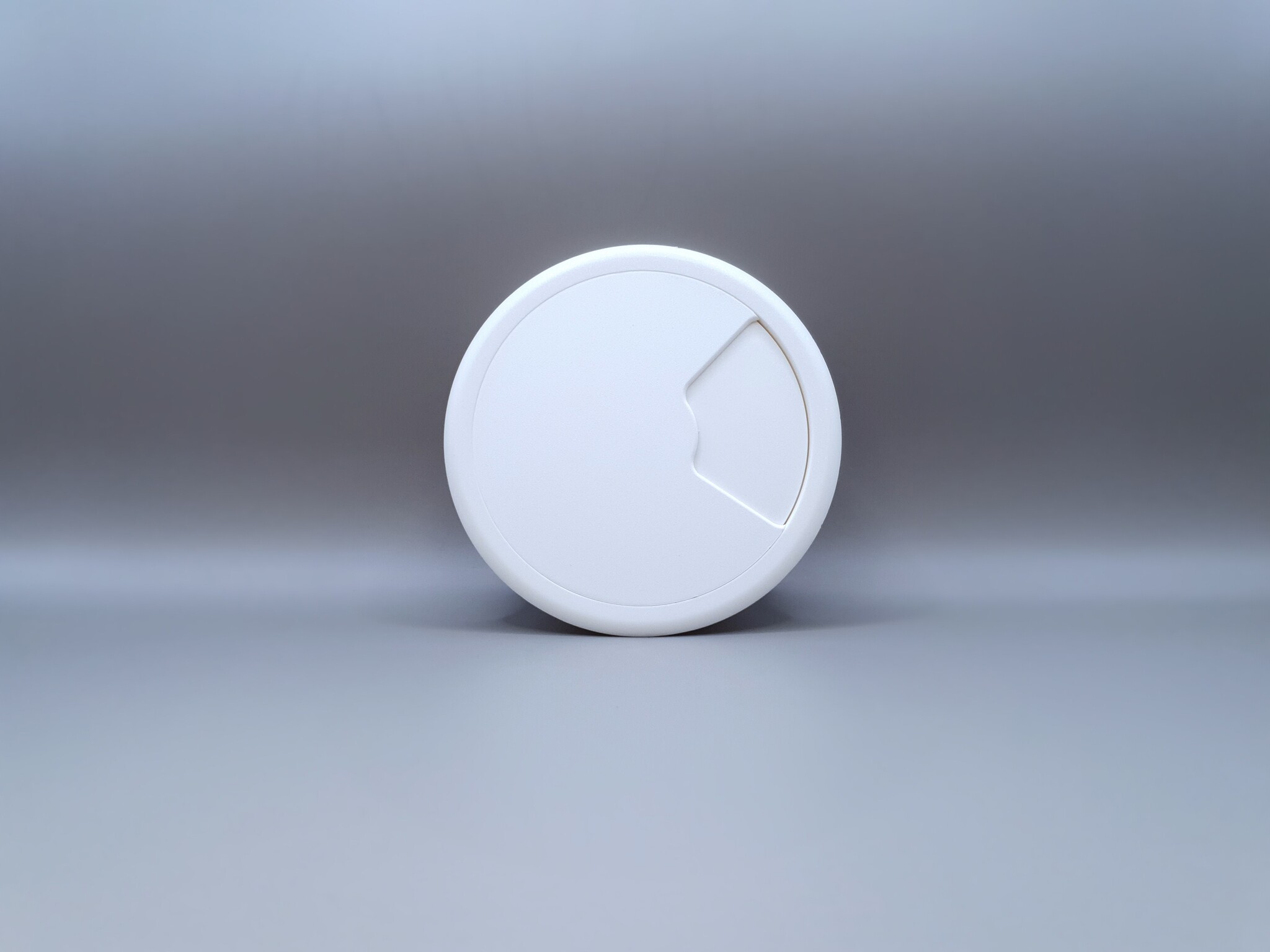 Multi Meubel Kabeldoorvoer dop Kunststof WIT Rond 80