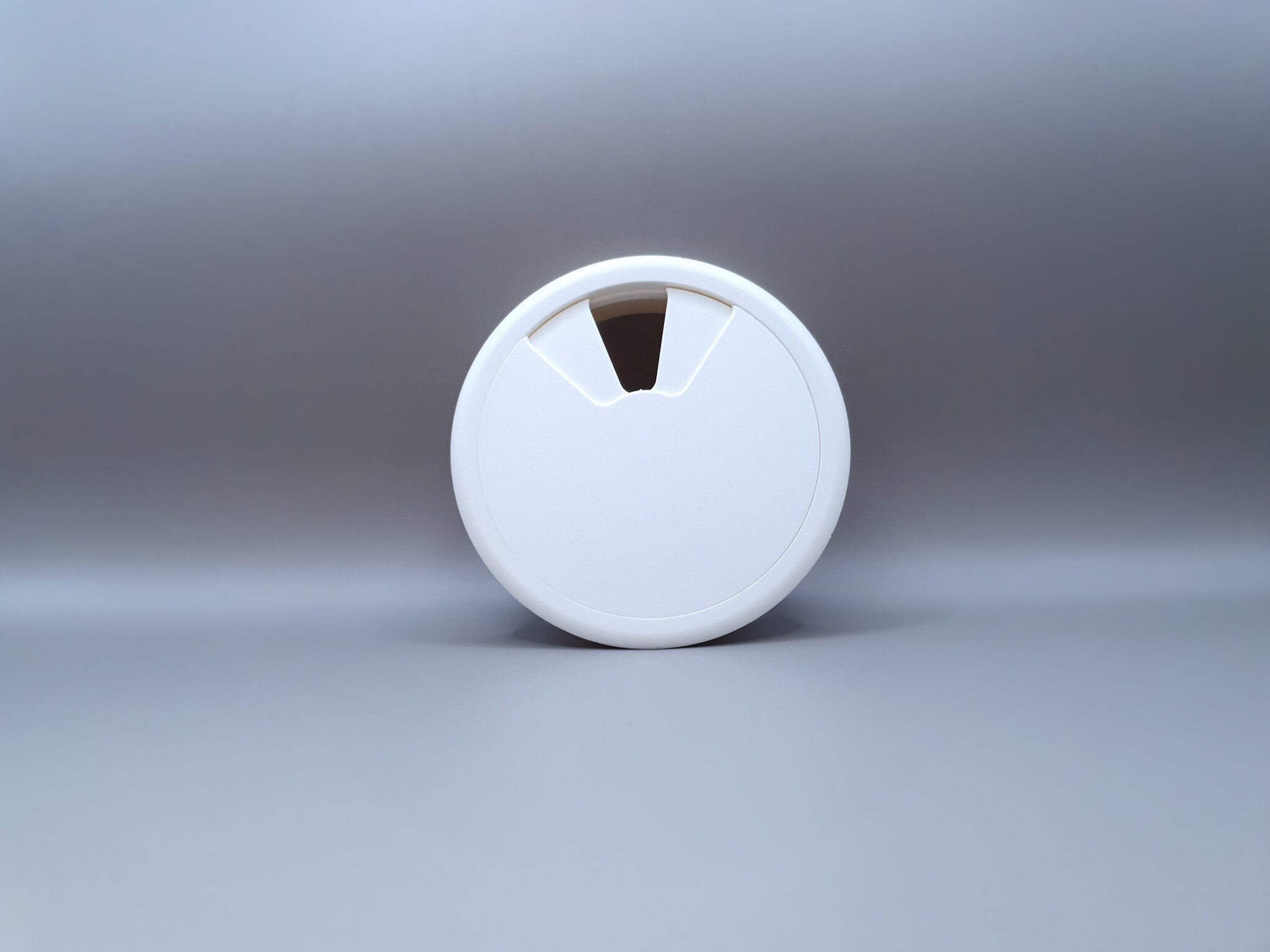 Multi Meubel Kabeldoorvoer dop Kunststof WIT Rond 80