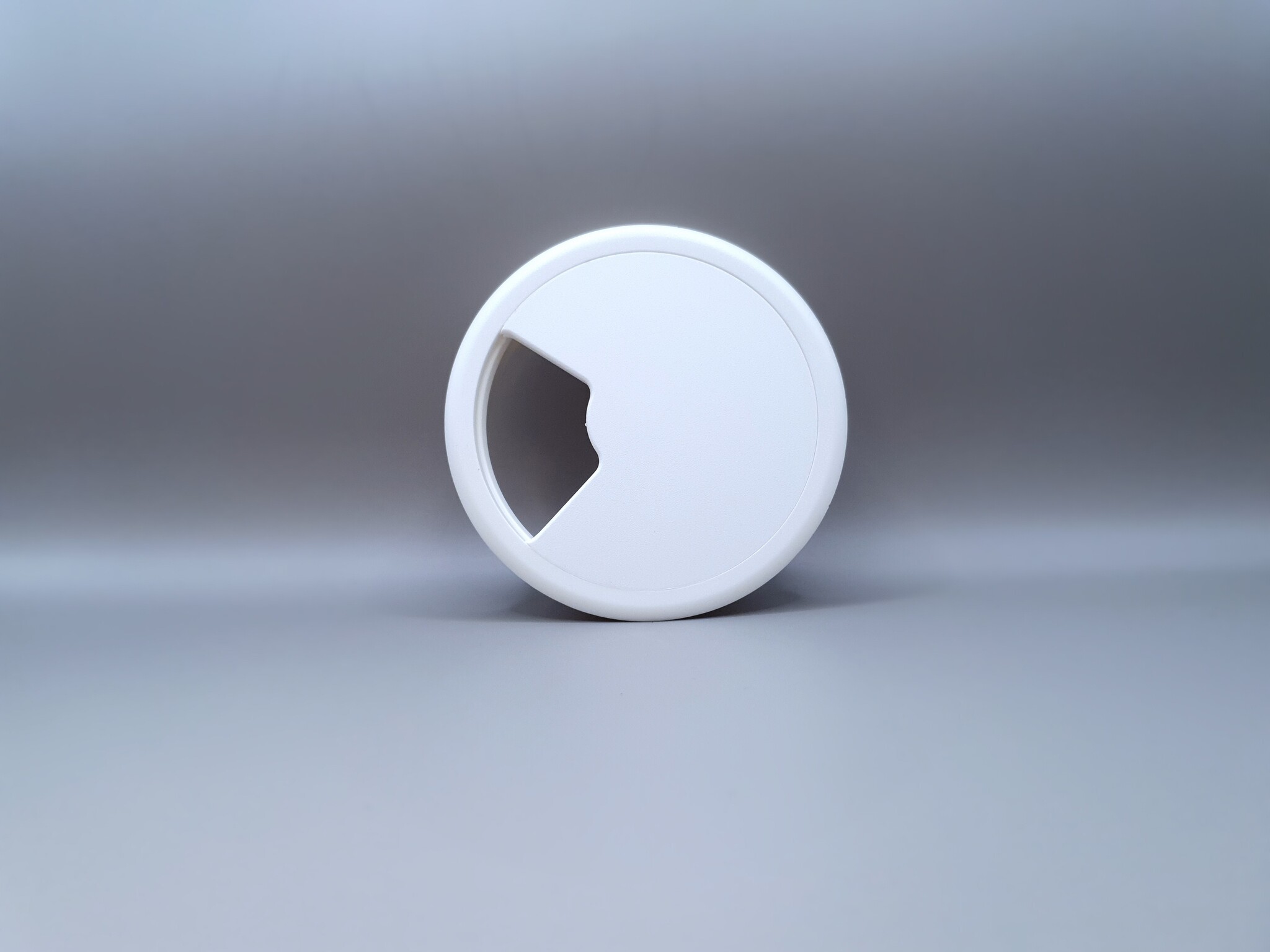 Multi Meubel Kabeldoorvoer dop Kunststof WIT Rond 80