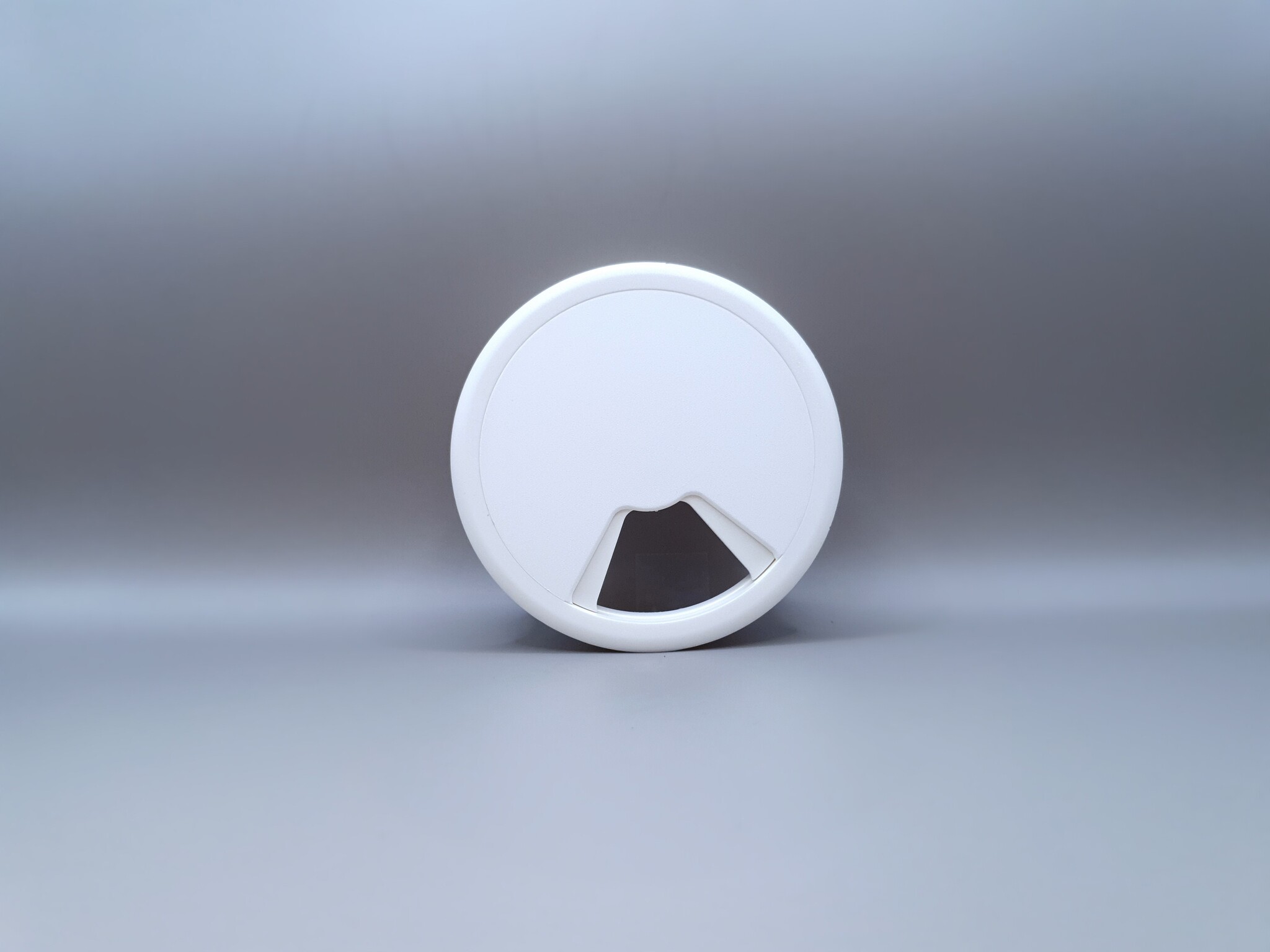 Multi Meubel Kabeldoorvoer dop Kunststof WIT Rond 80