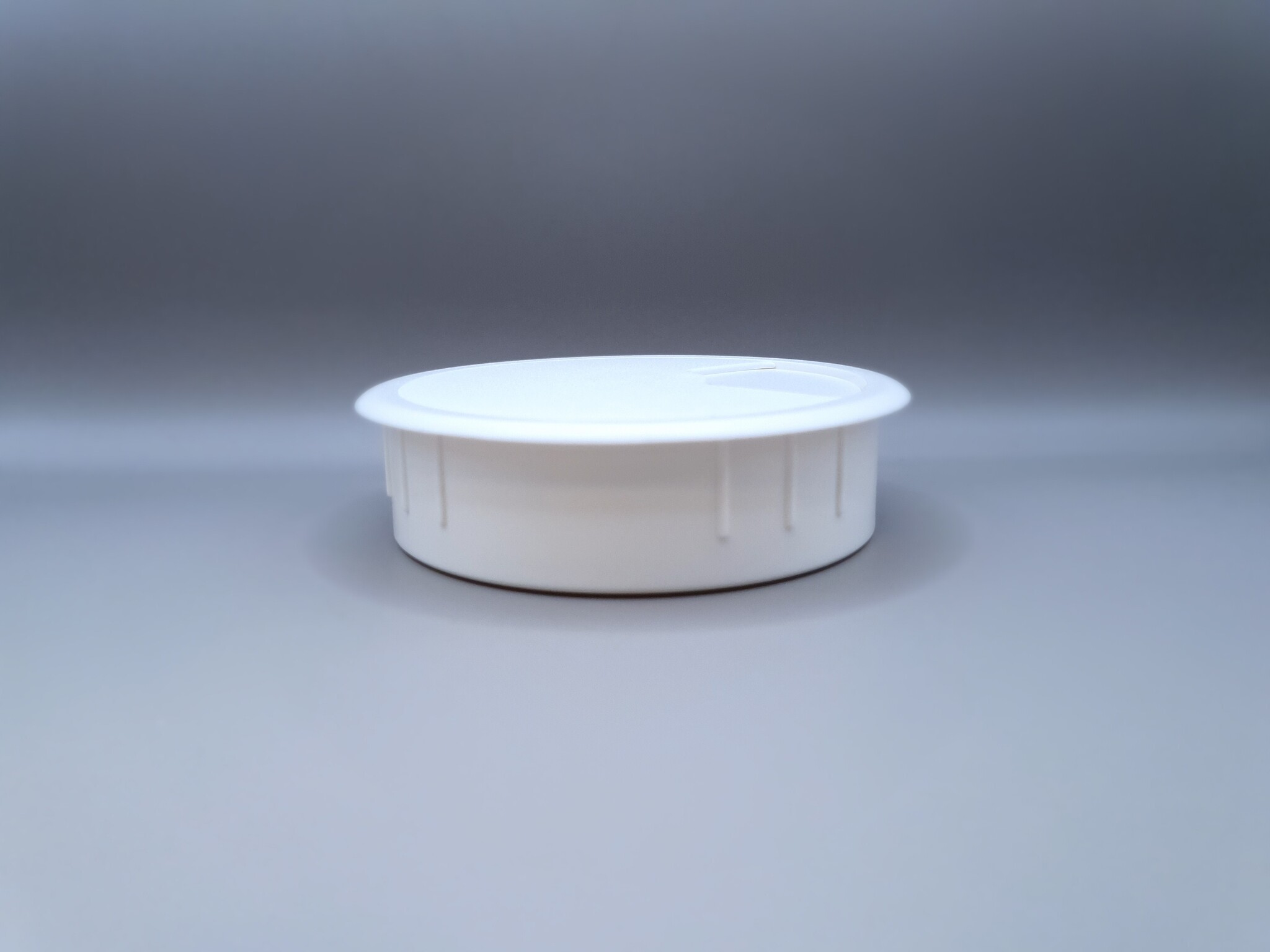 Multi Meubel Kabeldoorvoer dop Kunststof WIT Rond 80