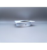 Multi Meubel Kabeldoorvoer metaal vierkant WIT gelakt