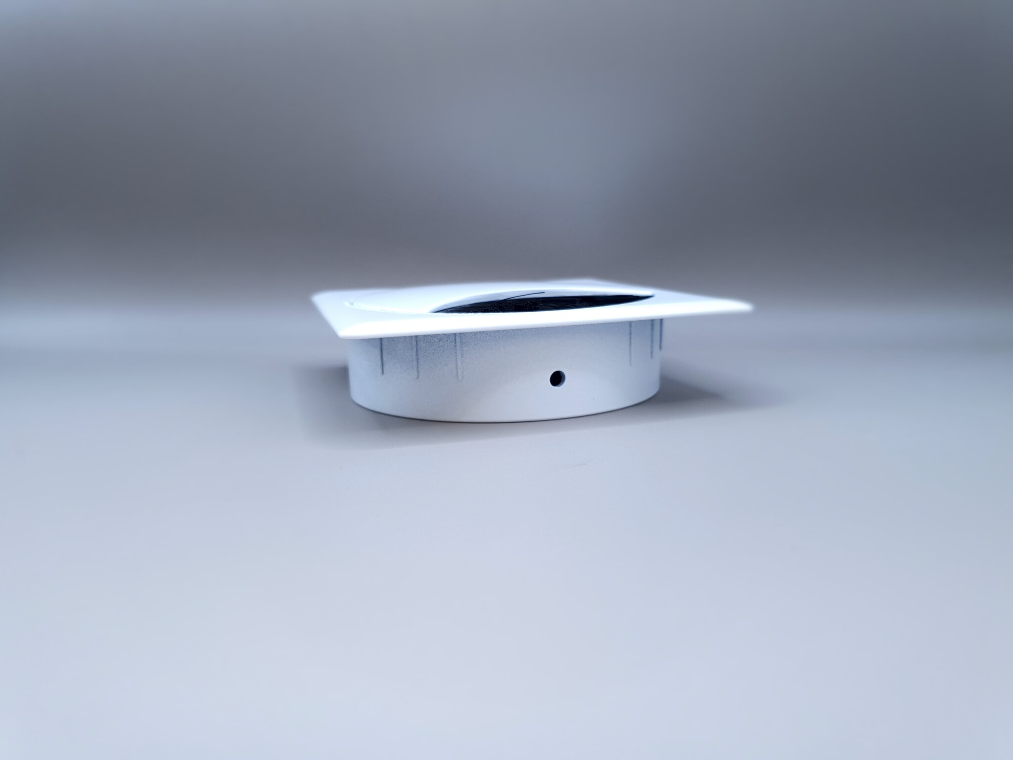 Multi Meubel Kabeldoorvoer metaal vierkant WIT gelakt