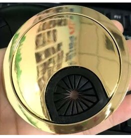 Multi Meubel Kabeldoorvoerdop METAAL kleur GLANS GOUD Rond 50 met RUBBER