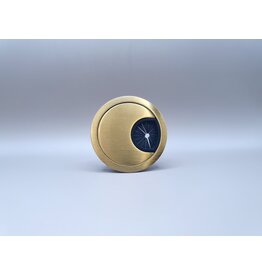 Multi Meubel Kabeldoorvoerdop METAAL kleur GEBORSTELD GOUD Rond 50 met RUBBER
