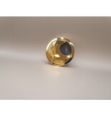 Multi Meubel Kabeldoorvoerdop METAAL kleur GLANS GOUD Rond 50 met RUBBER