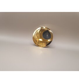 Multi Meubel Kabeldoorvoerdop METAAL kleur GLANS GOUD Rond 50 met RUBBER - Metalen kabeldoorvoerdoppen