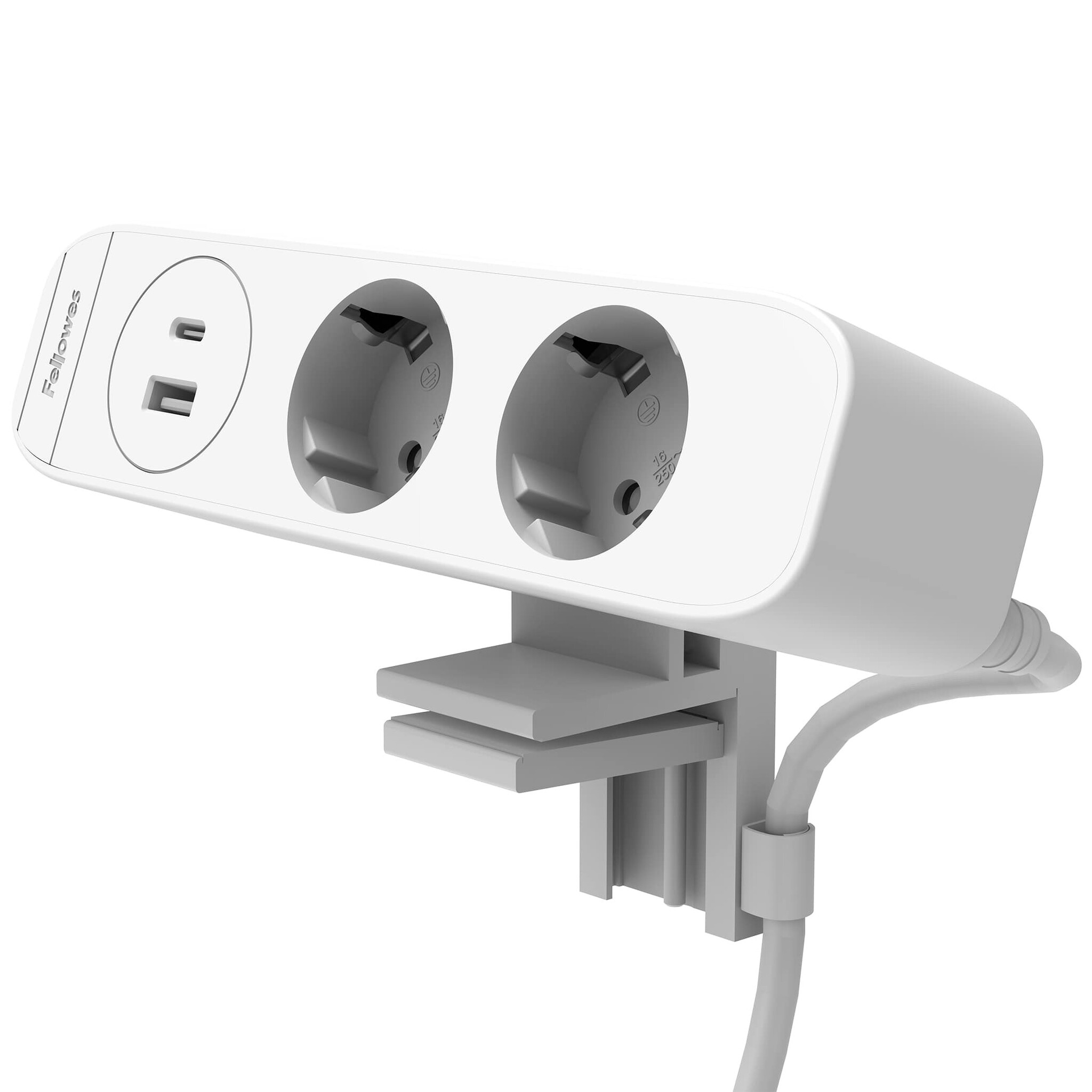 FELLOWES Power Desk Up 3.0  USB 2x stroom -  1x USB A + 1x USB C Charger 30Watt