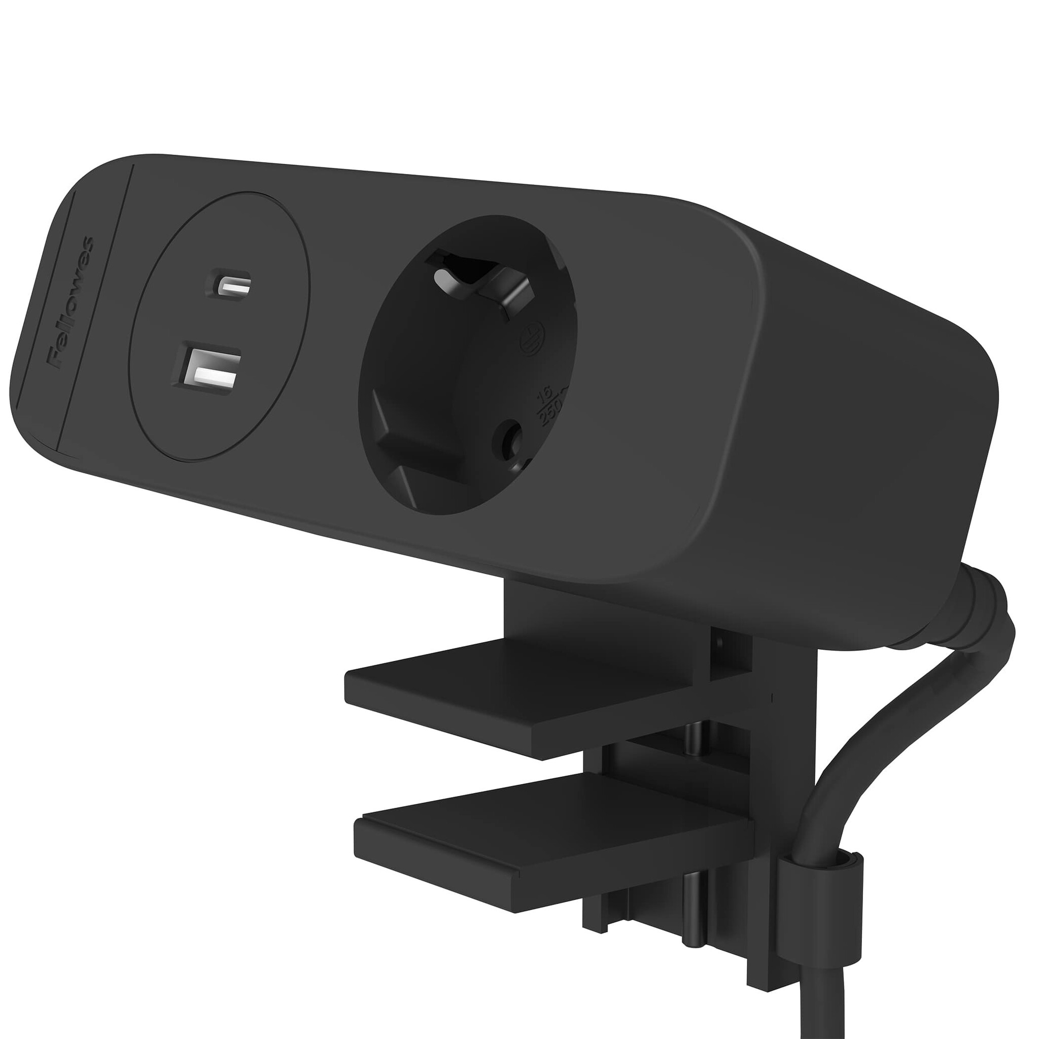 FELLOWES Power Desk Up 3.0  USB 1x stroom -  1x USB A + 1x USB C Charger 30Watt