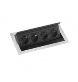EVOLINE Evoline Inbouw Powerbox Flip Top Push Medium 4x Stroom - EVOLINE