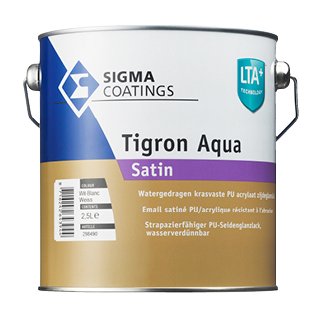 Sigma Sigma Tigron Aqua Satin - Wit