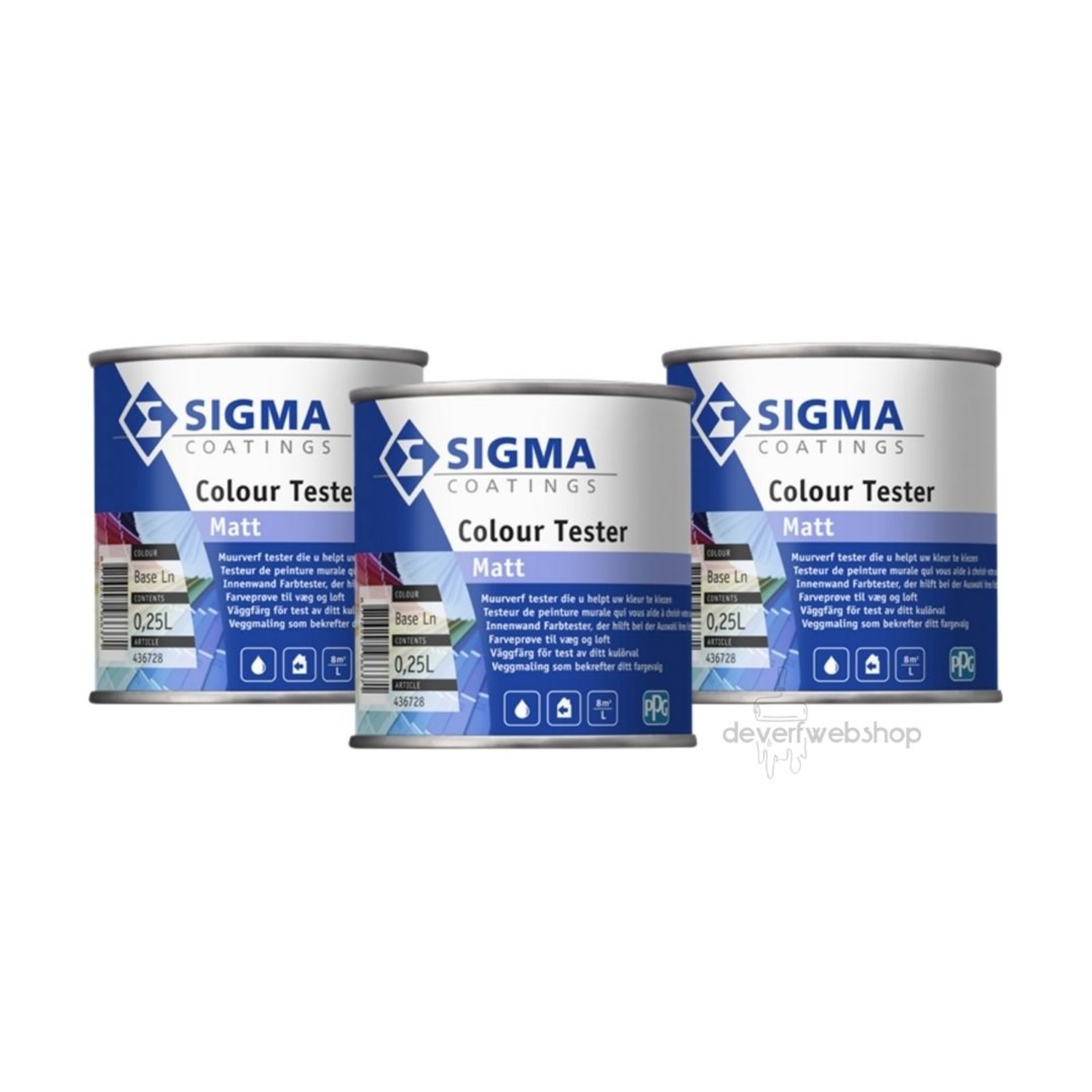 Sigma Colour Tester Pack RAL RAL 9016 en 9001 - deverfwebshop