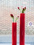 DutZ Cylinder vase tall red