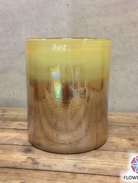 DutZ Cylinder iris gold vases
