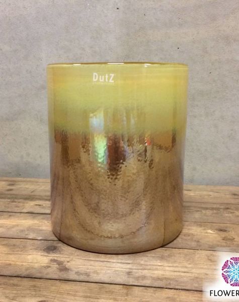 DutZ Cylinder iris gold vases